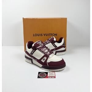 Size 7.5LV/8.5US - Louis Vuitton Trainer Bordeaux Red NEW!